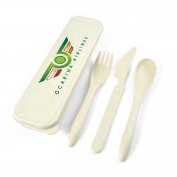 branded Delish Eco Cutlery Set, from our range of promotional Cutlery and Straws