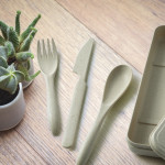 branded Delish Eco Cutlery Set, from our range of promotional Cutlery and Straws