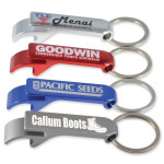 branded Cheers Bottle Opener / Keytag, from our range of promotional Metal Keyrings