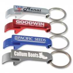 branded Cheers Bottle Opener / Keytag, from our range of promotional Metal Keyrings