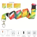 branded Azure Sublimated Lanyard, from our range of promotional Custom Printed Lanyards