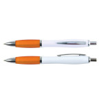 Plastic Promotional Pens  - Viva Pen Plastic - White Barrel