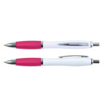 Plastic Promotional Pens  - Viva Pen Plastic - White Barrel