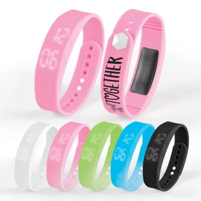branded Stride Pedometer Bracelet 2.0, from our range of promotional Smart Watches & Timers
