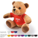 branded Honey Plush Teddy Bear, from our range of promotional Teddy Bears &amp; Plush Toys