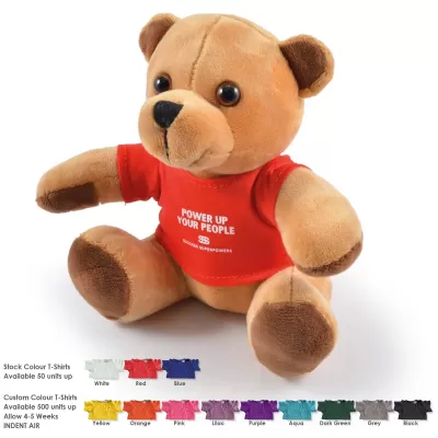 branded Honey Plush Teddy Bear, from our range of promotional Teddy Bears & Plush Toys