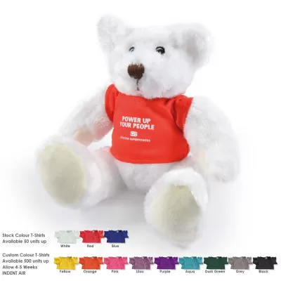 branded Frosty Plush Teddy Bear, from our range of promotional Teddy Bears & Plush Toys