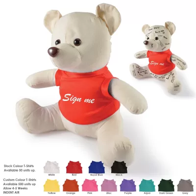branded The Original Signature Calico Bear, from our range of promotional Teddy Bears & Plush Toys