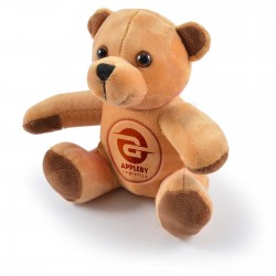 branded Honey Plush Teddy Bear, from our range of promotional Teddy Bears & Plush Toys