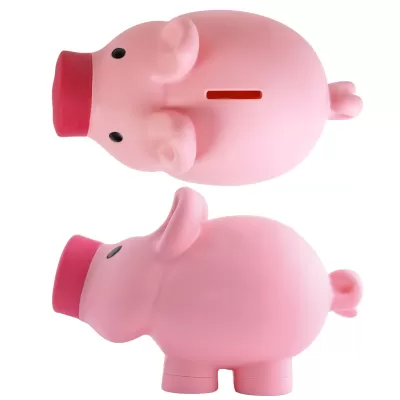 branded Priscilla / Patrick Pig Coin Bank, from our range of promotional Money Boxes