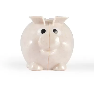 branded Worlds Smallest Pig Eco Coin Bank, from our range of promotional Money Boxes