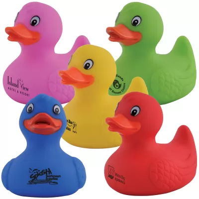 branded Quack PVC Bath Duck, from our range of promotional Novelties