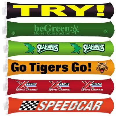 branded Inflatable Bang Bang Sticks, from our range of promotional Novelties