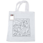 Pencils  - Colouring Short Handle Cotton Bag &amp; Crayons