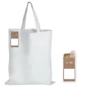 branded Colouring Short Handle Cotton Bag &amp; Pencils, from our range of promotional Shopping Tote Bags