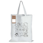 Shopping Tote Bags  - Colouring Short Handle Cotton Bag &amp; Pencils