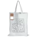 branded Colouring Short Handle Cotton Bag &amp; Pencils, from our range of promotional Shopping Tote Bags