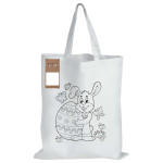 Shopping Tote Bags  - Colouring Short Handle Cotton Bag &amp; Pencils