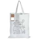 branded Colouring Short Handle Cotton Bag &amp; Pencils, from our range of promotional Shopping Tote Bags
