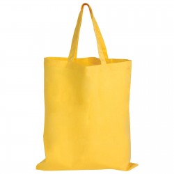 Shopping Tote Bags - Coloured Cotton Short Handle Tote Bag