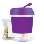 branded Kick Coffee Cup with Jelly Beans, from our range of promotional Reusable Coffee Cups - Plastic &amp; Ceramic