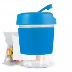 branded Kick Coffee Cup with Jelly Beans, from our range of promotional Reusable Coffee Cups - Plastic & Ceramic