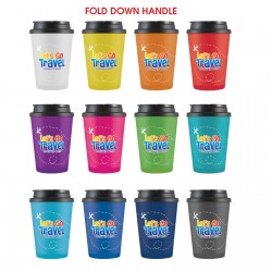 Reusable Coffee Cups - Plastic & Ceramic - Aroma Coffee Cup / Handle Lid 350ml