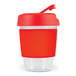 branded Kick Cup Crystal / Silicone Band 320ml, from our range of promotional Reusable Coffee Cups - Plastic &amp; Ceramic