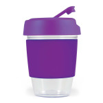 branded Kick Cup Crystal / Silicone Band 320ml, from our range of promotional Reusable Coffee Cups - Plastic &amp; Ceramic