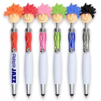 branded Mop Top Jazz Pen / Stylus, from our range of promotional Stylus Pens