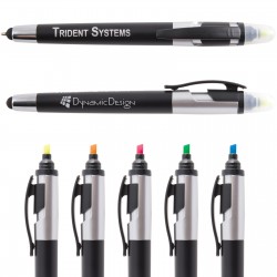 branded Trident Pen / Stylus Highlighter, from our range of promotional Stylus Pens