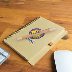 Promotional Journals & Noteboooks - Savannah Notebook / Eco Matador Pen