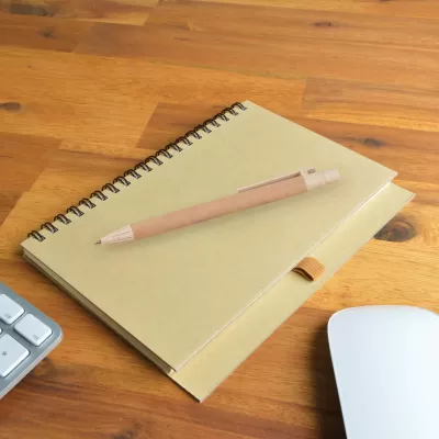 branded Savannah Notebook / Eco Matador Pen, from our range of promotional Promotional Journals & Notebooks