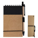branded Tradie Cardboard Notebook with Pen, from our range of promotional Spiral NoteBooks