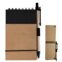 branded Tradie Cardboard Notebook with Pen, from our range of promotional Spiral NoteBooks
