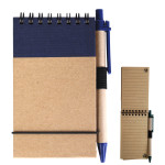 branded Tradie Cardboard Notebook with Pen, from our range of promotional Spiral NoteBooks