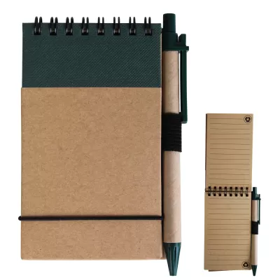 branded Tradie Cardboard Notebook with Pen, from our range of promotional Spiral NoteBooks