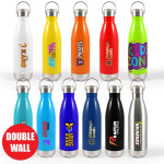 branded Soda Vacuum Bottle with Hanger Lid 500ml, from our range of promotional Drink Bottles - Metal