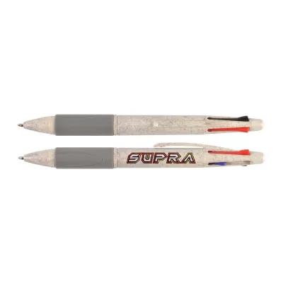 branded Supra 4 Colour Pen, from our range of promotional Plastic Promotional Pens