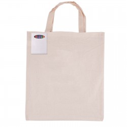 branded Colouring Short Handle Calico Bag & Crayons, from our range of promotional Cotton & Calico Tote Bags