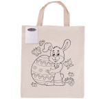 branded Colouring Short Handle Calico Bag &amp; Crayons, from our range of promotional Cotton &amp; Calico Tote Bags