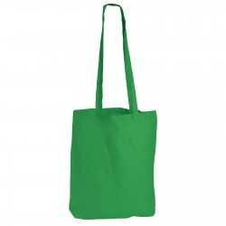 branded Coloured Cotton Long Handle Bag, from our range of promotional Cotton & Calico Tote Bags