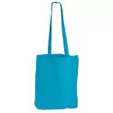 branded Coloured Cotton Long Handle Bag, from our range of promotional Cotton &amp; Calico Tote Bags