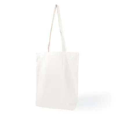 branded Get Crafty Folding Calico Bag and Crayons, from our range of promotional Cotton & Calico Tote Bags