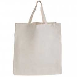 Cotton & Calico Tote Bags - Supa Shopper Short Handle Calico Bag