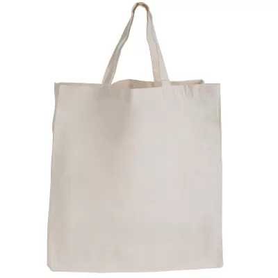branded Supa Shopper Short Handle Calico Bag, from our range of promotional Cotton & Calico Tote Bags