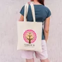 branded Urban Shopper Folding Calico Bag (LH), from our range of promotional Cotton &amp; Calico Tote Bags