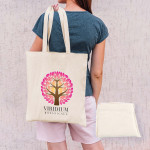 branded Urban Shopper Folding Calico Bag (LH), from our range of promotional Cotton &amp; Calico Tote Bags