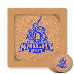 branded Villa Cork Round Coaster - Set of 4, from our range of promotional Coasters