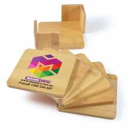 branded Tropic Bamboo Coasters Set of 6, from our range of promotional Coasters